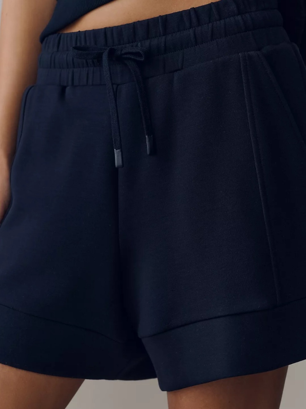 Varley Atrium High Rise Shorts in Navy